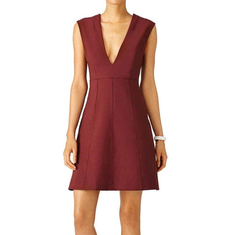ELIZABETH AND JAMES Maroon Charlie dress